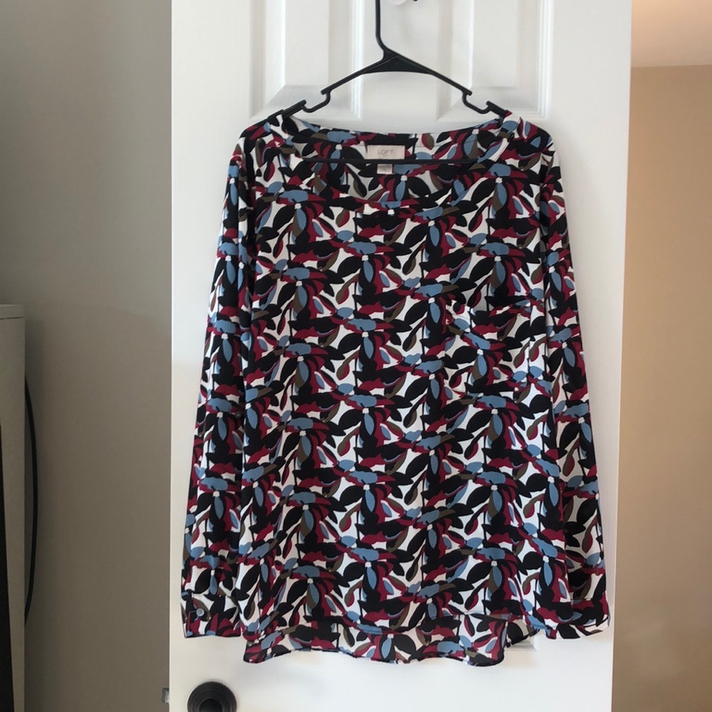 Loft Outlet XL Long sleeve blouse with pocket
